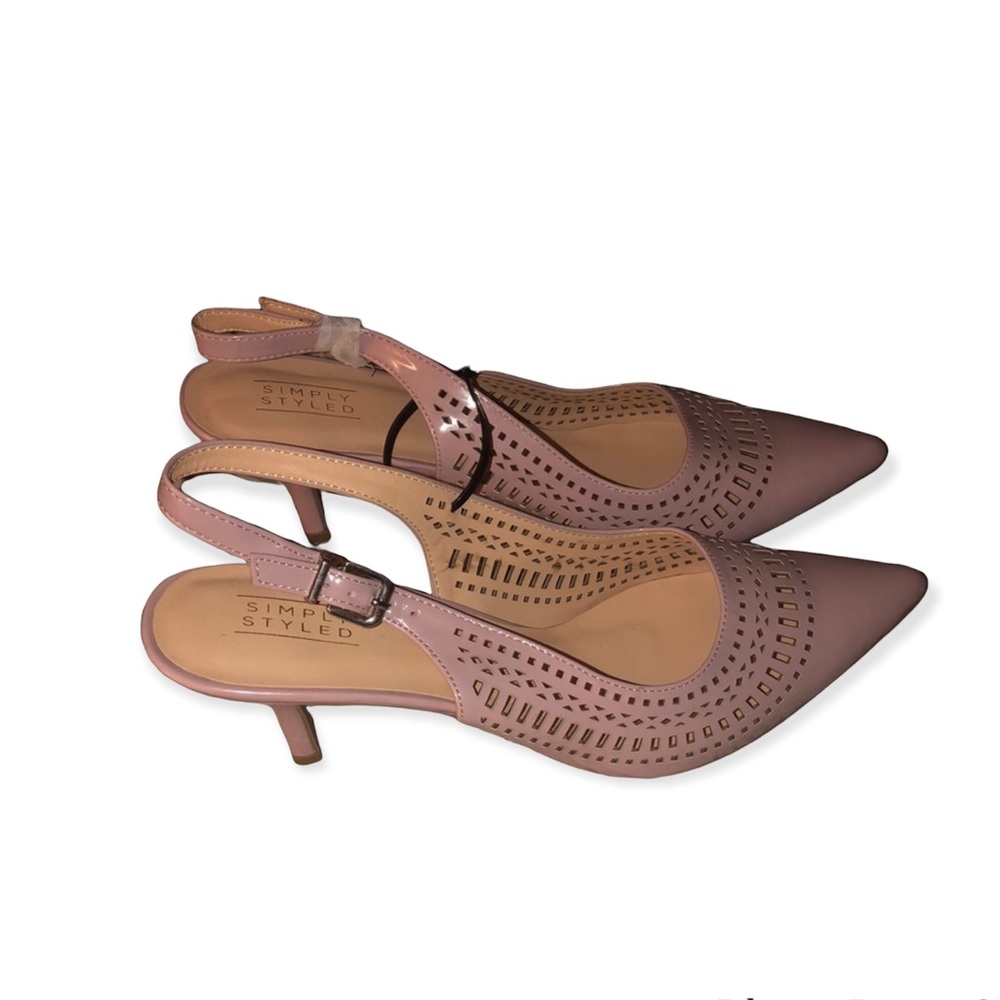 Powder pink heels